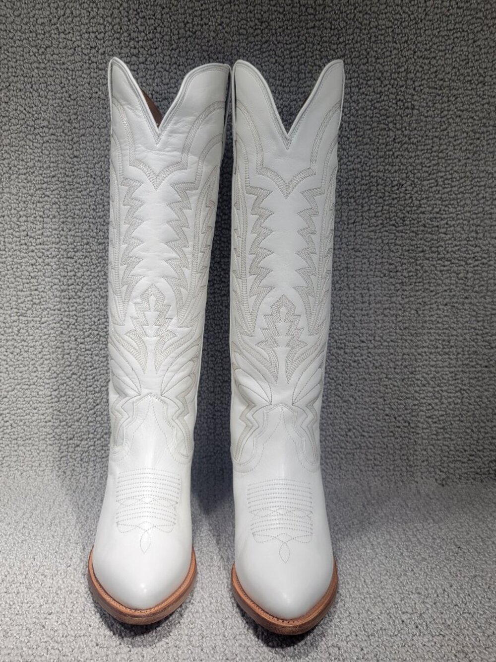 Tecovas The Abby Women's US Size 9B Snow Cowhide Leather Cowgirl Boots - Picture 6 of 14